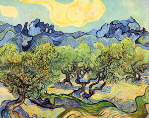 Landscape with olive Trees